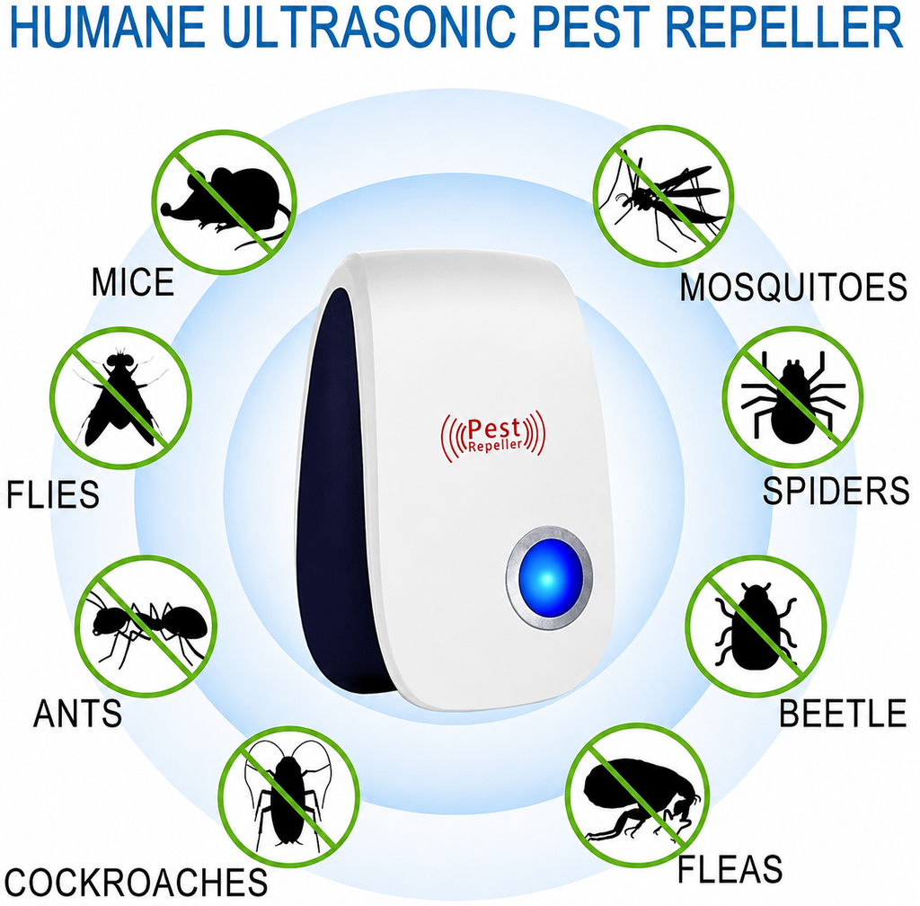 2x1 Repelente Ultrasónico® - ¡Protección Natural para tu Familia!